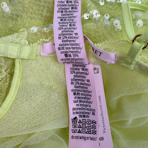 Victoria's Secret Sequin Spaghetti Straps Shimmer Mini Slip Dress - Picture 8 of 11